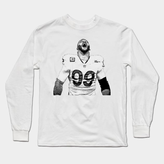 Aaron Donald Long Sleeve T-Shirt by Zluenhurf